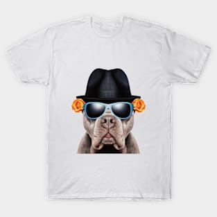 Cool Dog with a Hat T-Shirt